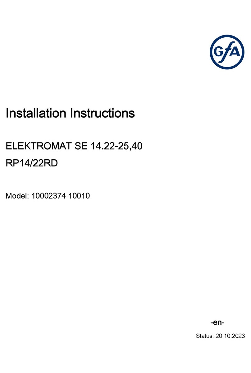 GFA 10002374 10010 installation instructions