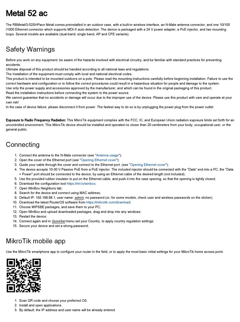 MikroTik Metal 52 ac manual
