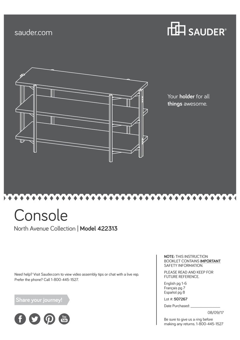 Sauder North Avenue 422313 User manual Sauder North Avenue 422313 User manual