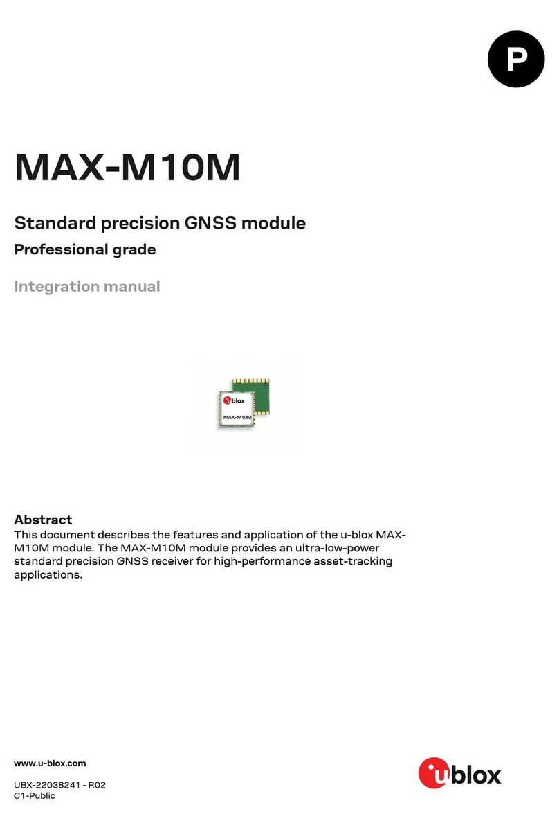 Ublox MAX-M10 Use and care manual