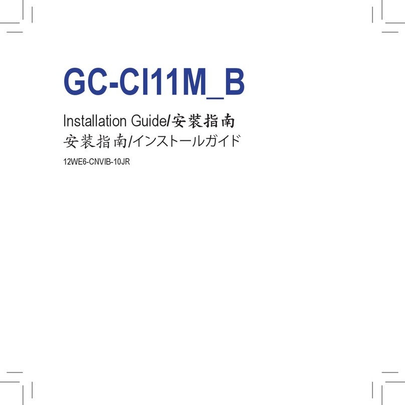Gigabyte GC-CI11M-B installation guide