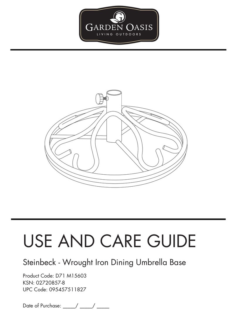 Garden Oasis Steinbeck D71 M15603 User manual Garden Oasis Steinbeck D71 M15603 User manual