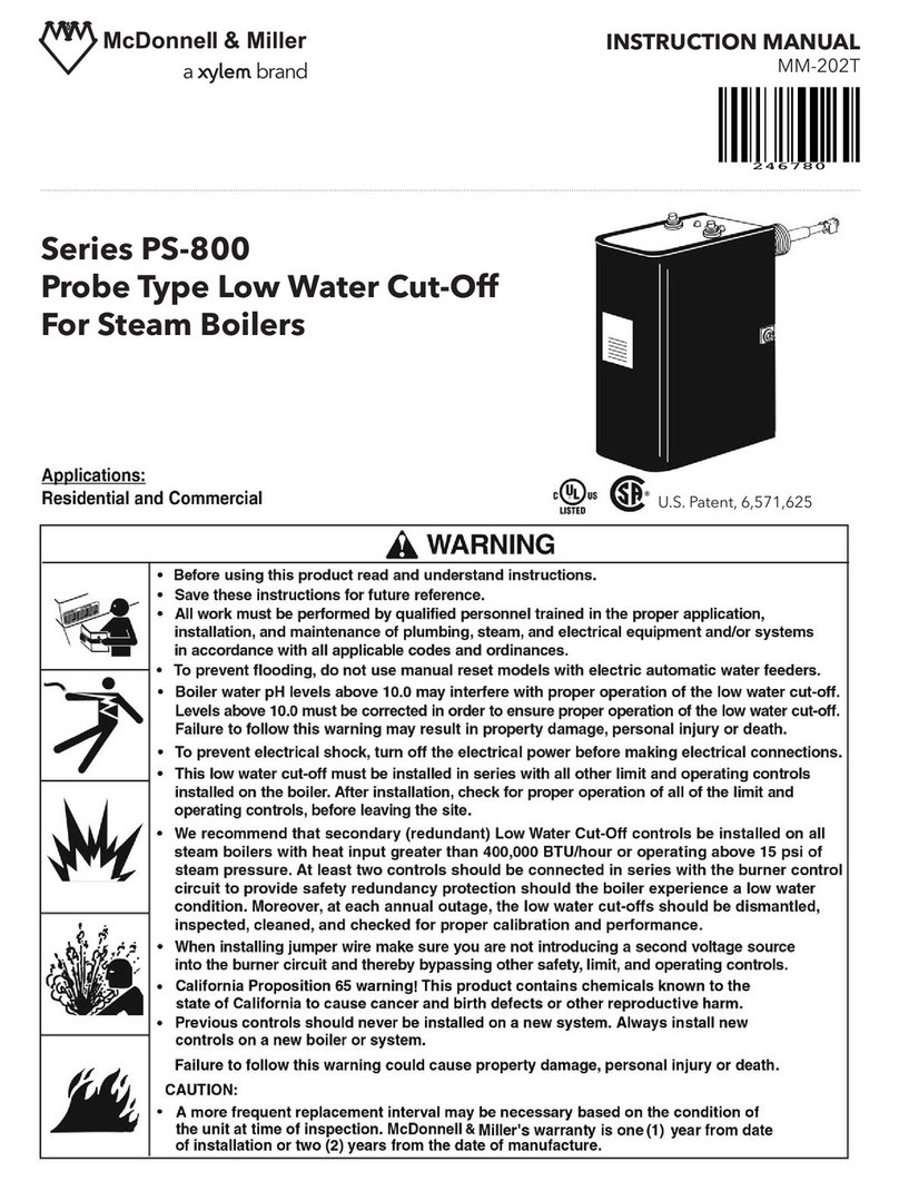 Xylem McDonnell and Miller PS-800 Series User manual