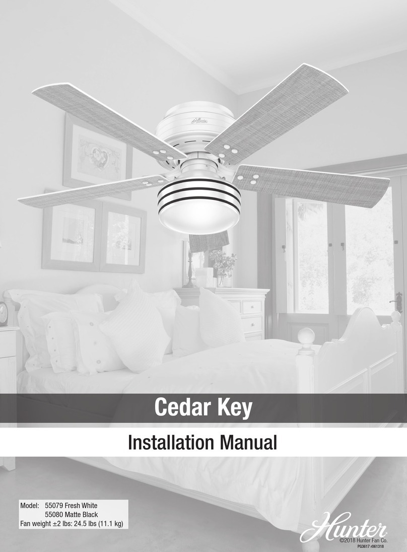 Hunter Cedar Key 55079 User manual