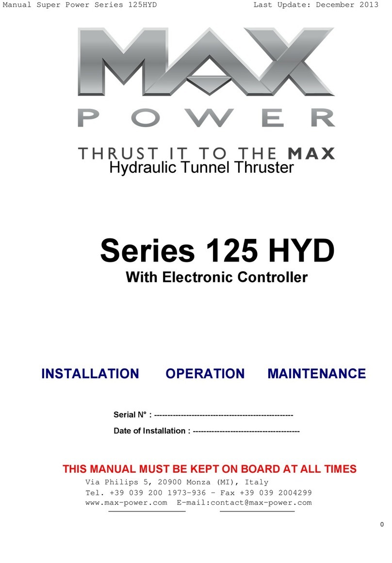 MaxPower 125 HYD Series Owner's manual
