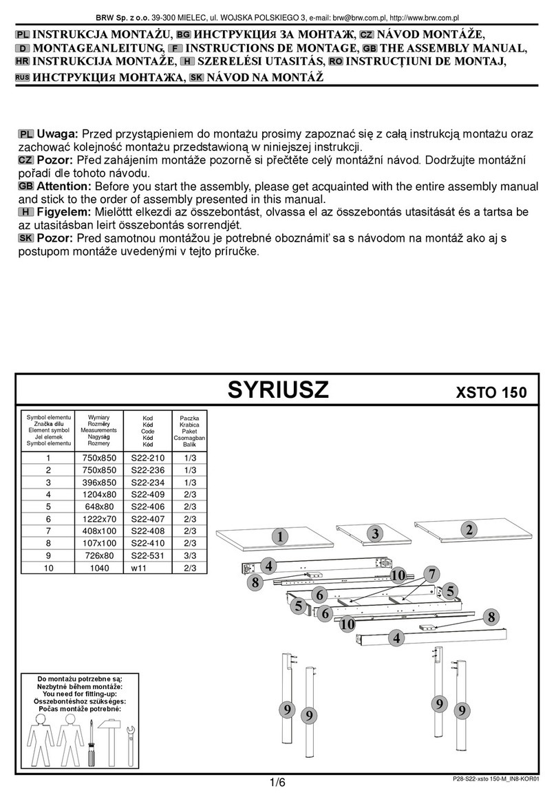 BLACK RED WHITE SYRIUSZ XSTO 150 User manual
