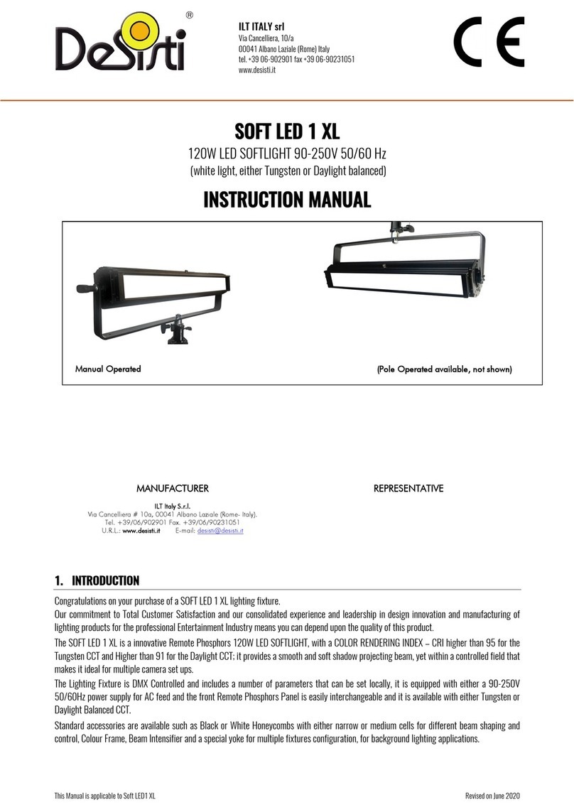 Desisti SOFT LED 1 XL instruction manual