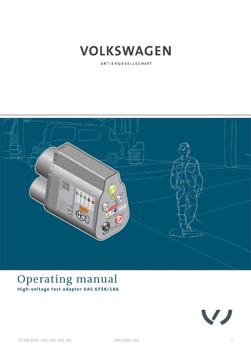 Volkswagen VAS 6558/18A operating manual