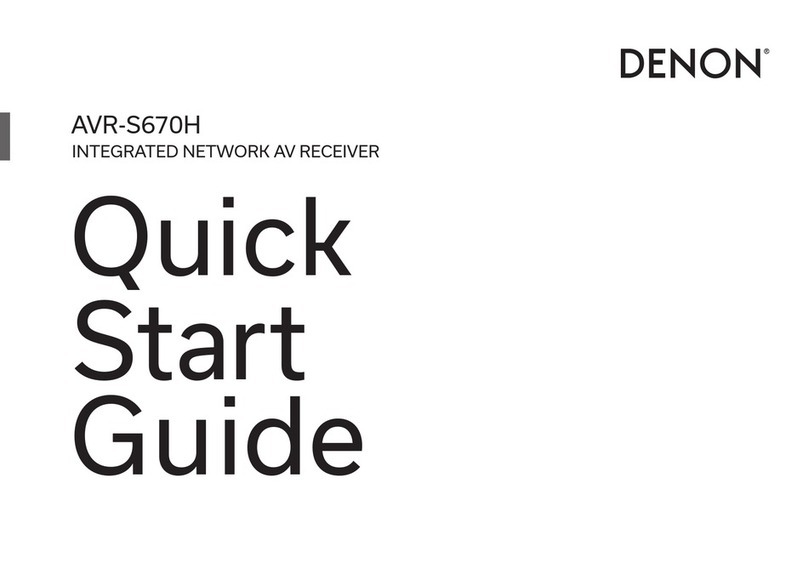 Denon AVR-S670H User manual Denon AVR-S670H User manual