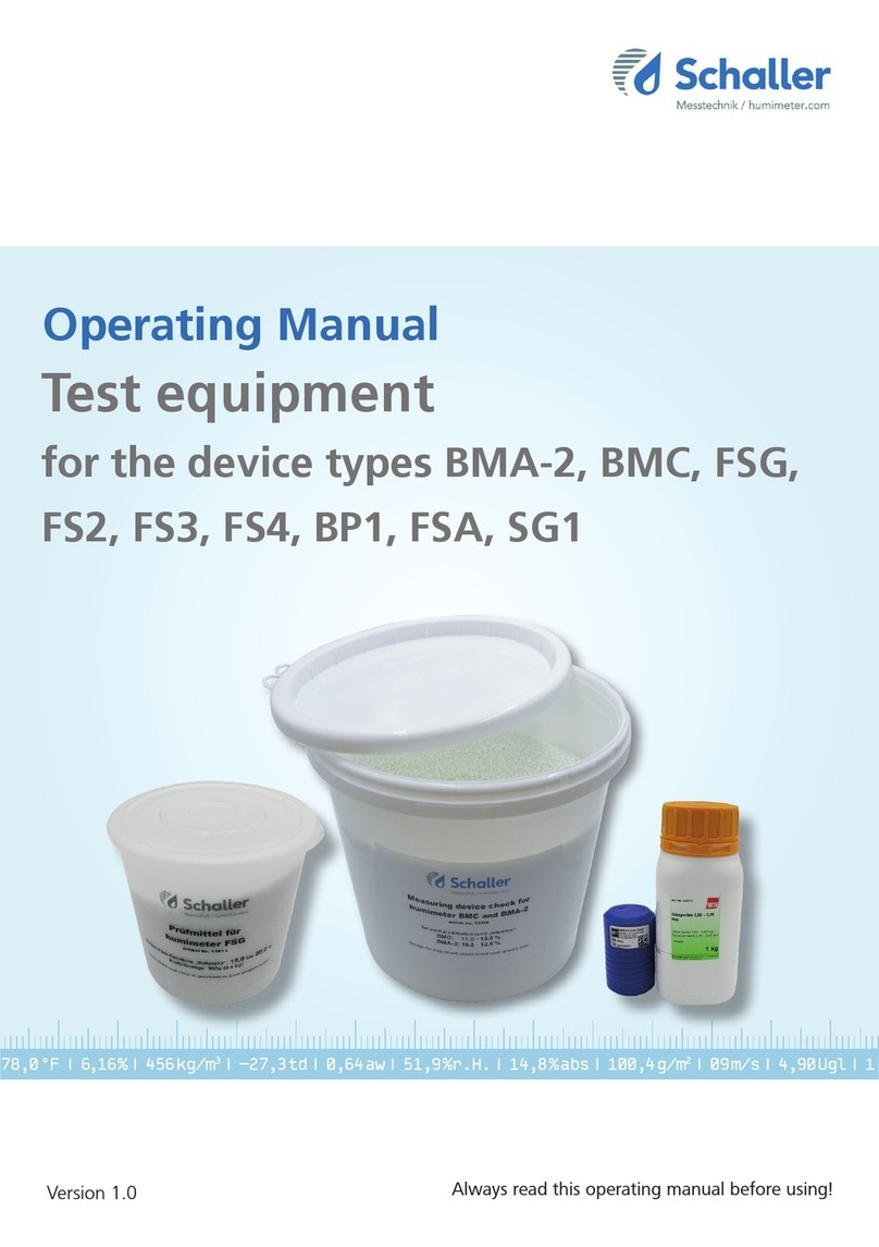 Schaller BMA-2 operating manual