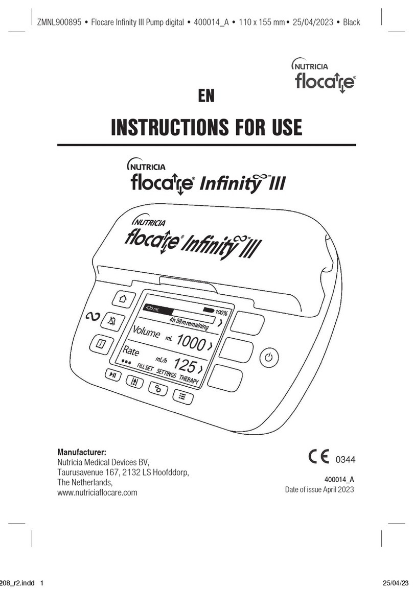 Nutricia Flocare Infinity III Instructions for use Nutricia Flocare Infinity III Instructions for use