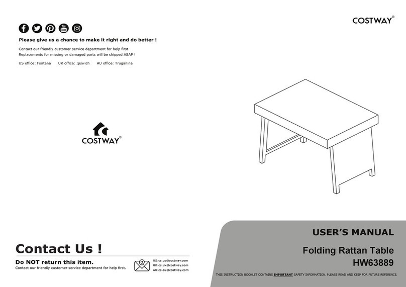 Costway HW63889 user manual