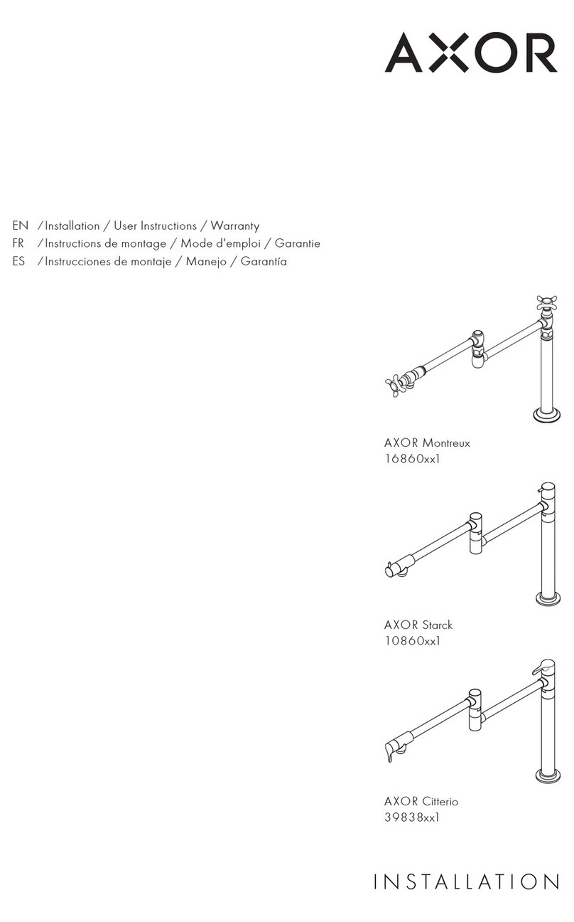 Hans Grohe AXOR Montreux 16860 1 Series Instruction Manual Hans Grohe AXOR Montreux 16860 1 Series Instruction Manual