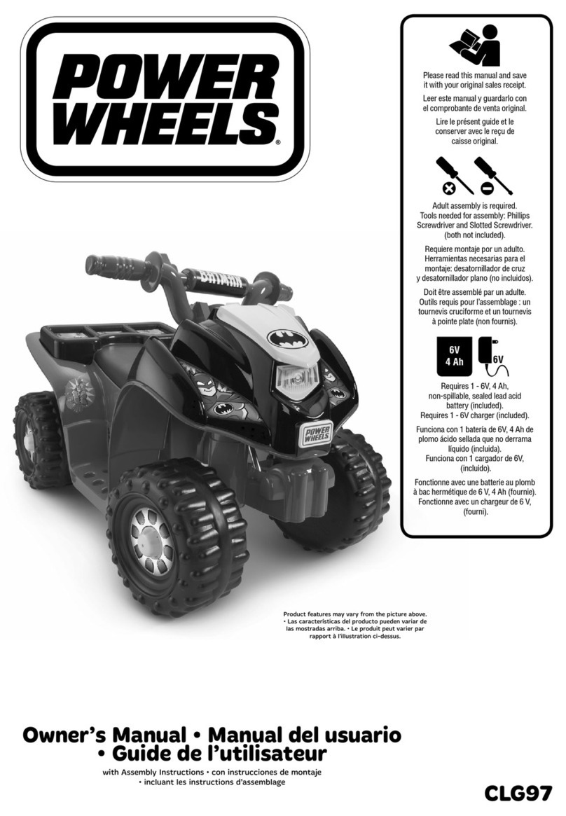 Mattel POWER WHEELS BATMAN CLG97 Datasheet