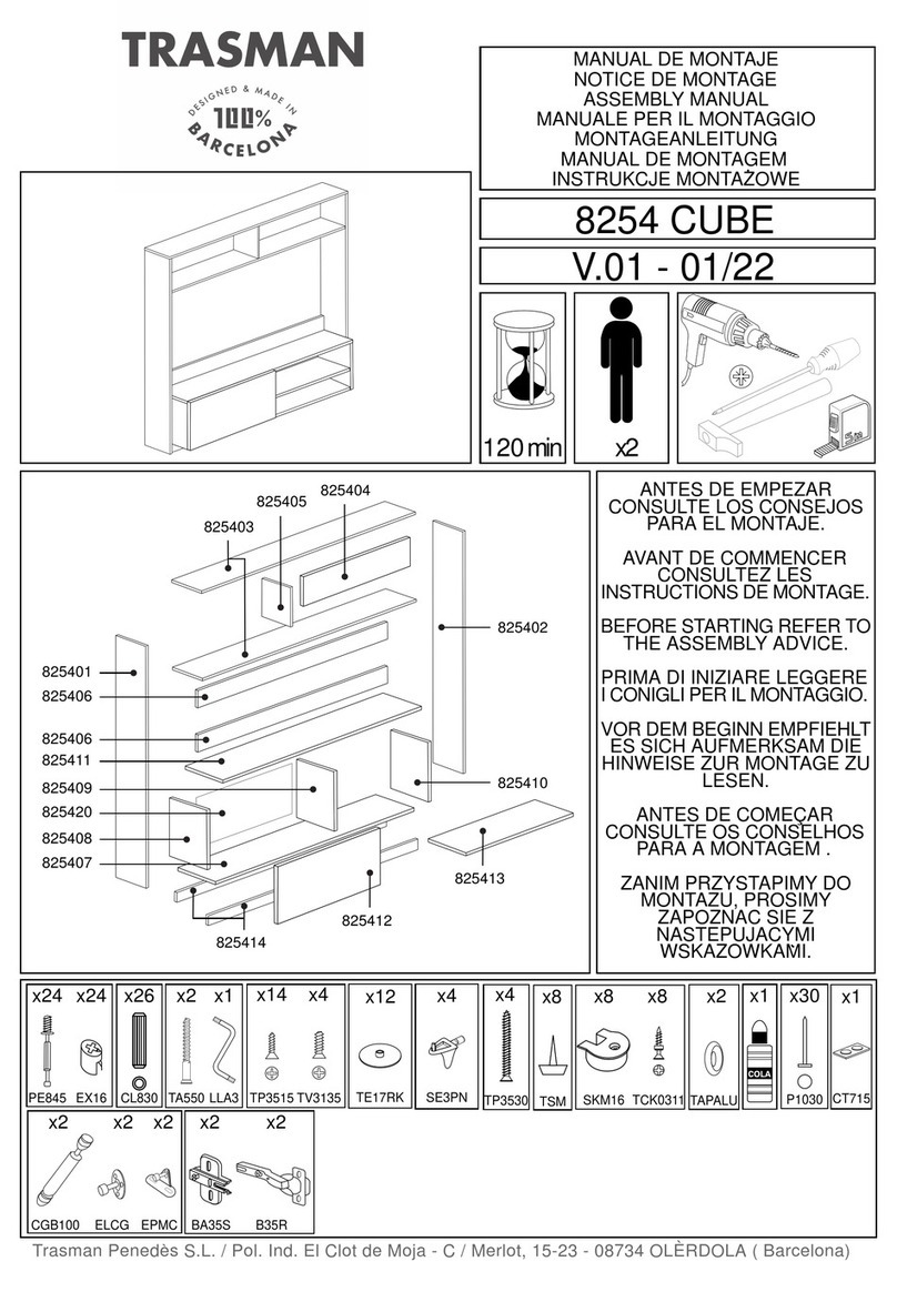 Trasman Daphne 8254 CUBE Assembly manual Trasman Daphne 8254 CUBE Assembly manual