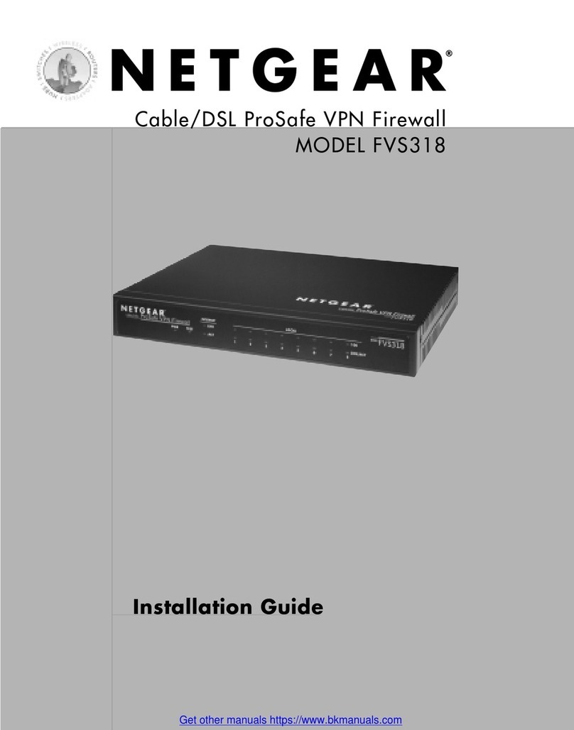 NETGEAR FVS318 - ProSafe VPN Firewall Router User manual
