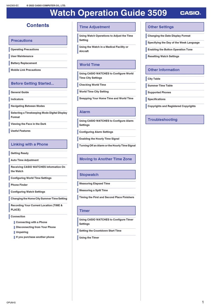 Casio 3509 User manual