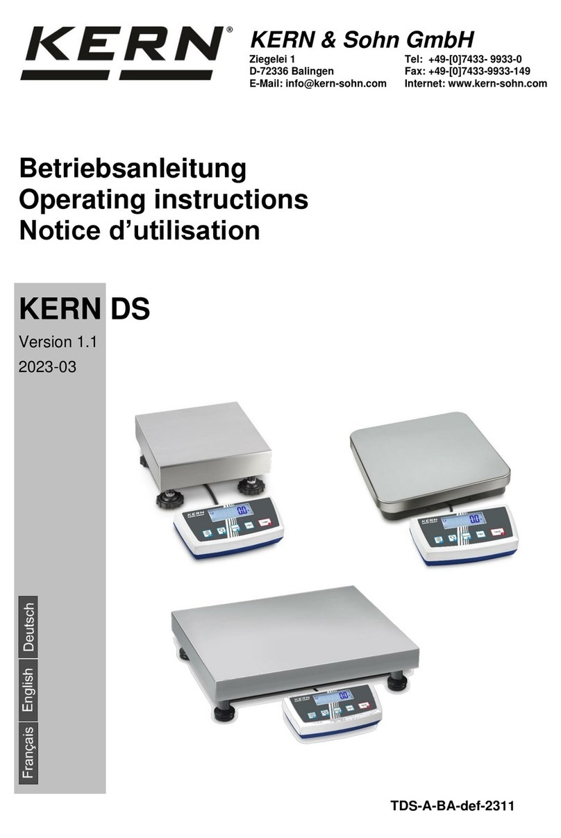 KERN DS 3K0.01S User manual