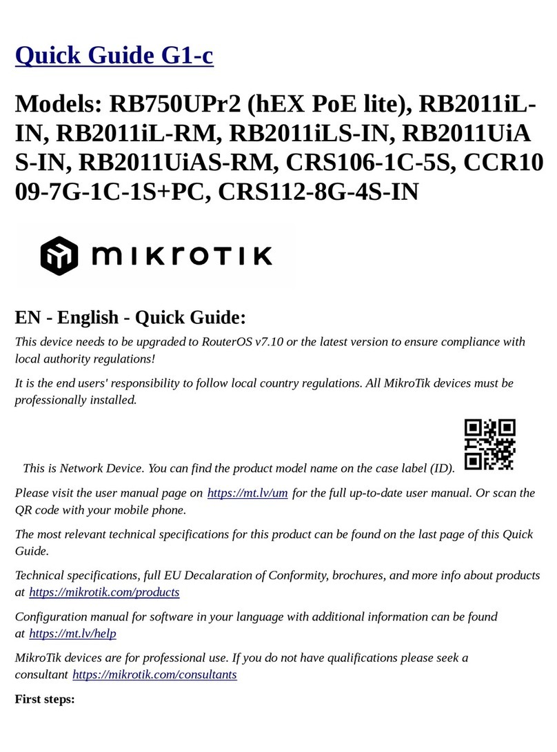 MikroTik hEX PoE lite User manual