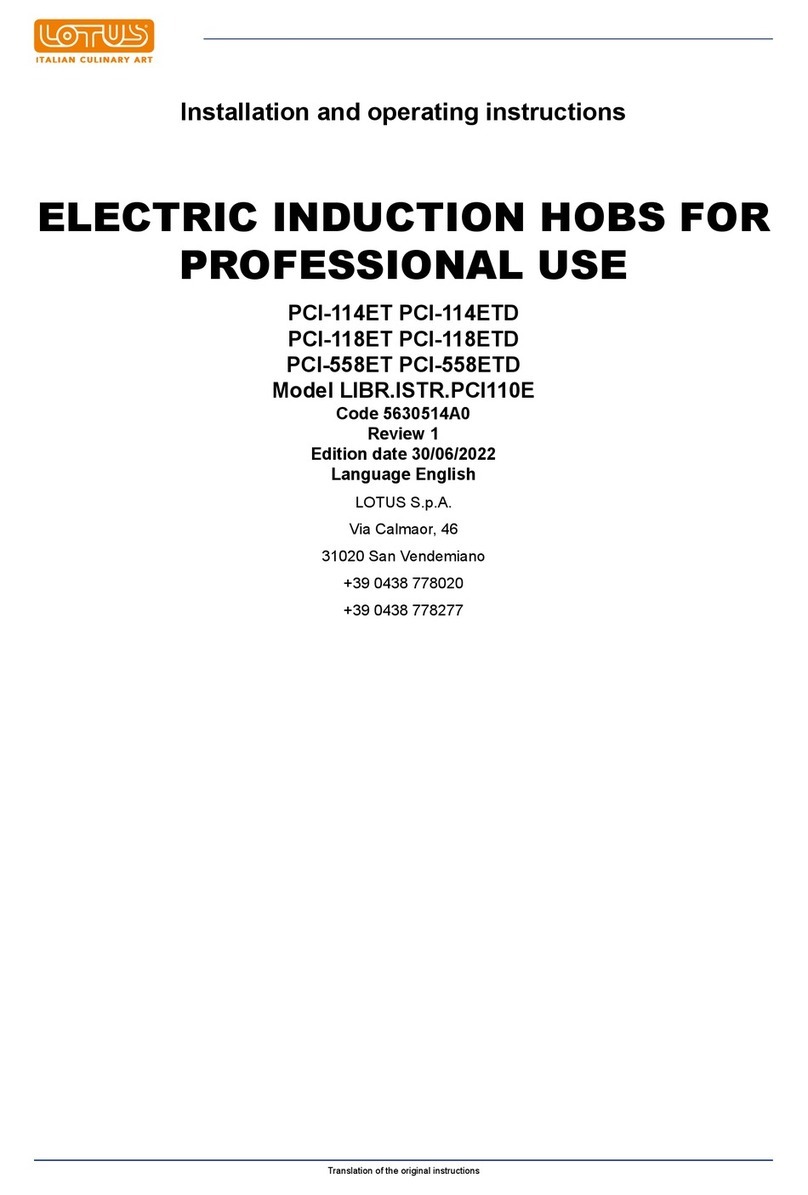 Lotus LIBR.ISTR.PCI110E Installation and operating instructions