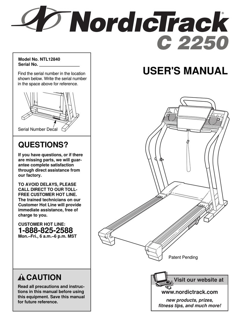 NordicTrack C 22520 User manual