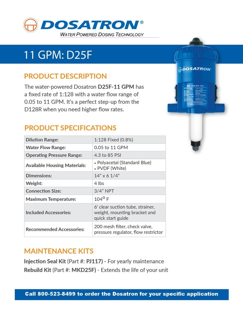 dosatron D25F-11 GPM User manual dosatron D25F-11 GPM User manual