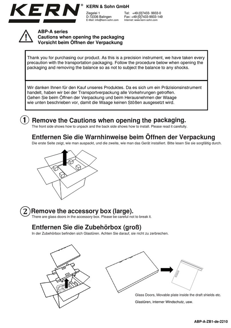 KERN ABP-A Series User manual