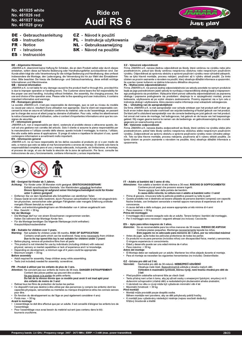Jamara Audi RS 6 instructions