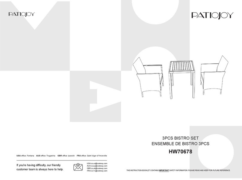 PATIOJOY HW70678 manual