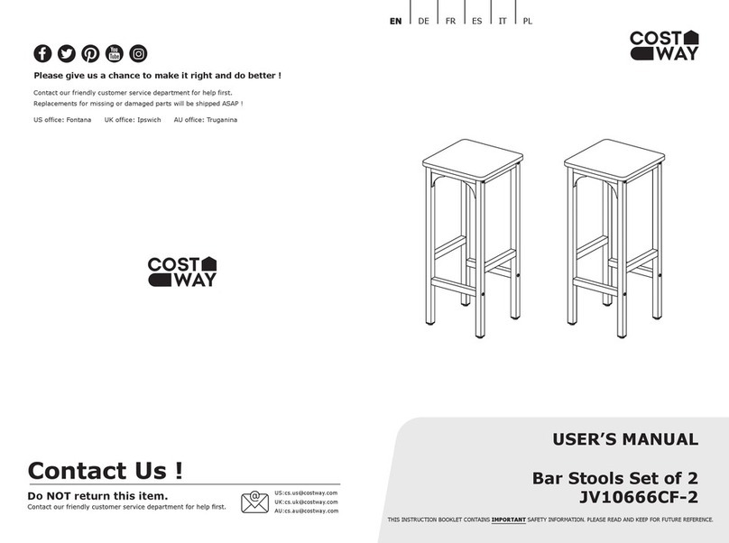 Costway JV10666CF-2 User manual