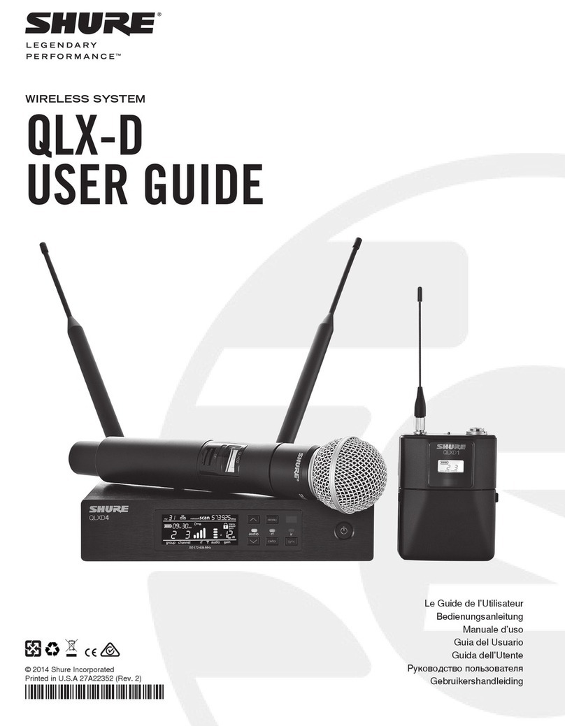 Shure QLXD4E P51 user guide