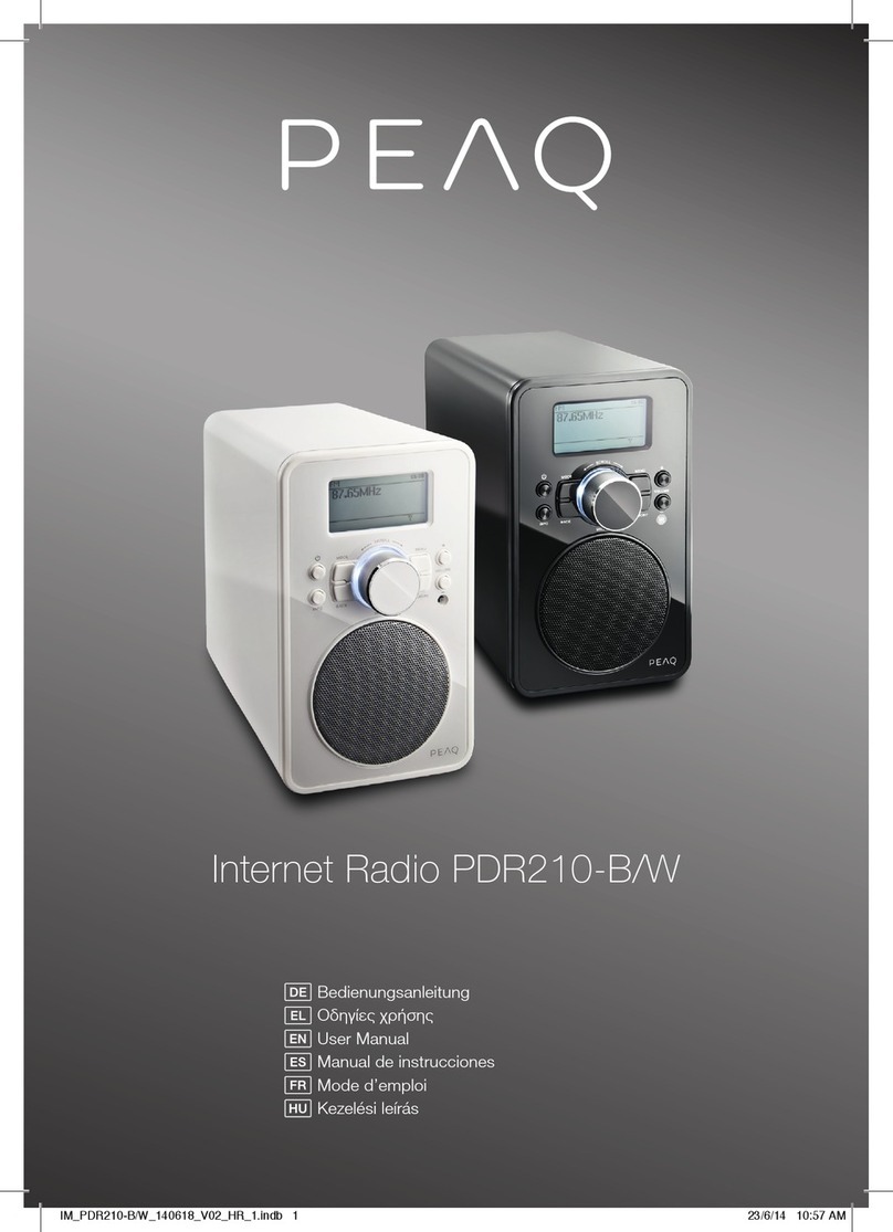 Peaq PDR210-B User manual