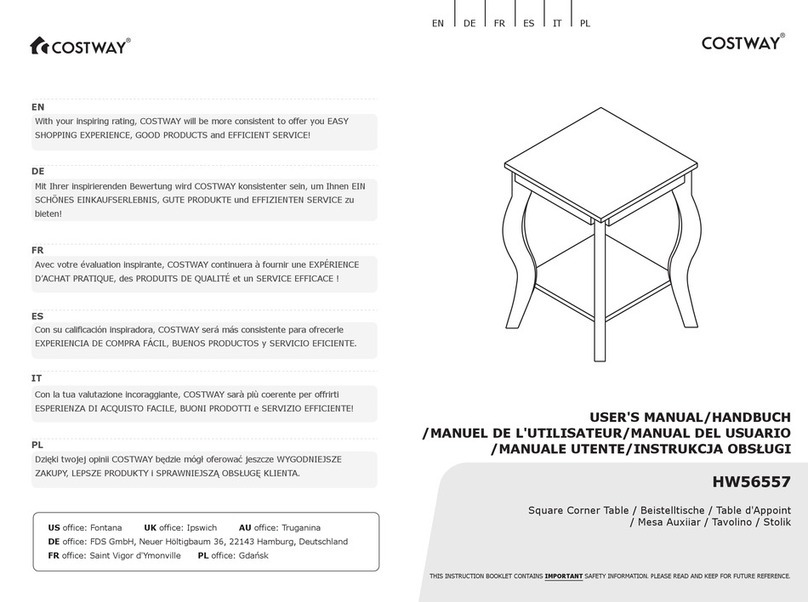 Costway HW56557 user manual Costway HW56557 user manual