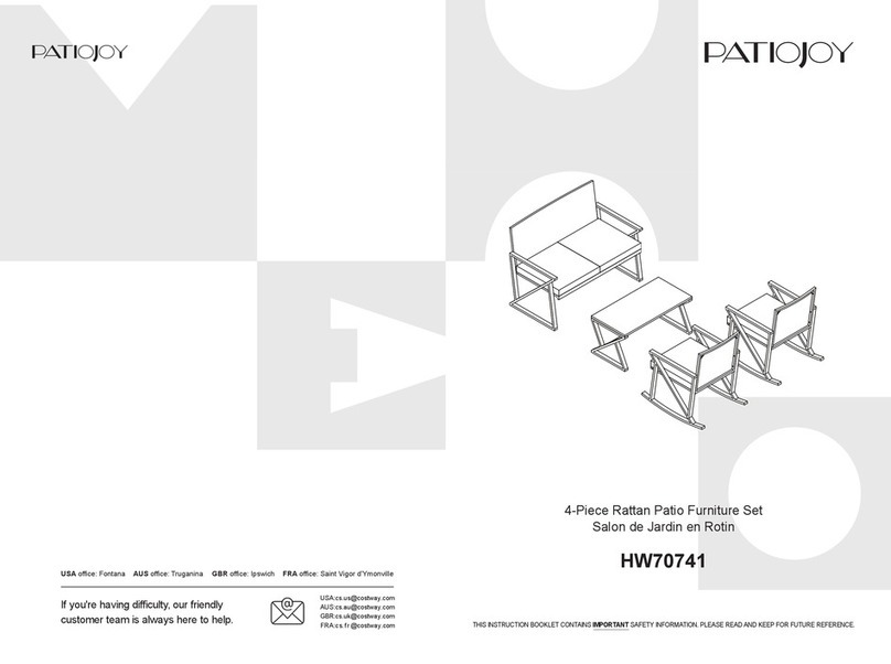 PATIOJOY HW70741 manual