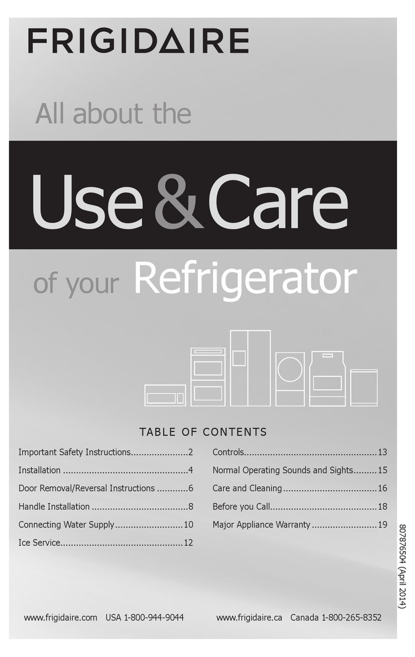 Frigidaire FFTR1621QW User manual Frigidaire FFTR1621QW User manual
