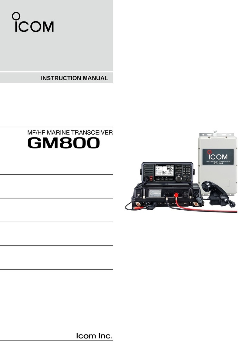 Icom IC-GM800 instruction manual