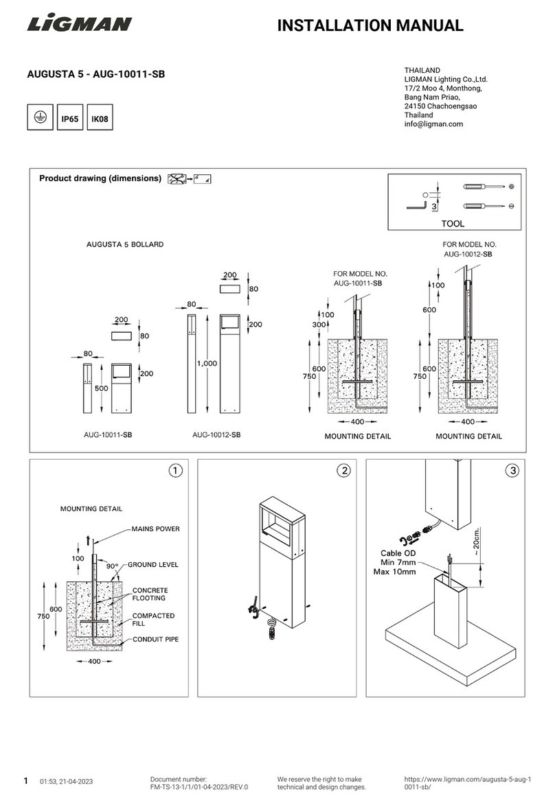 LIGMAN AUG-10011-SB User manual