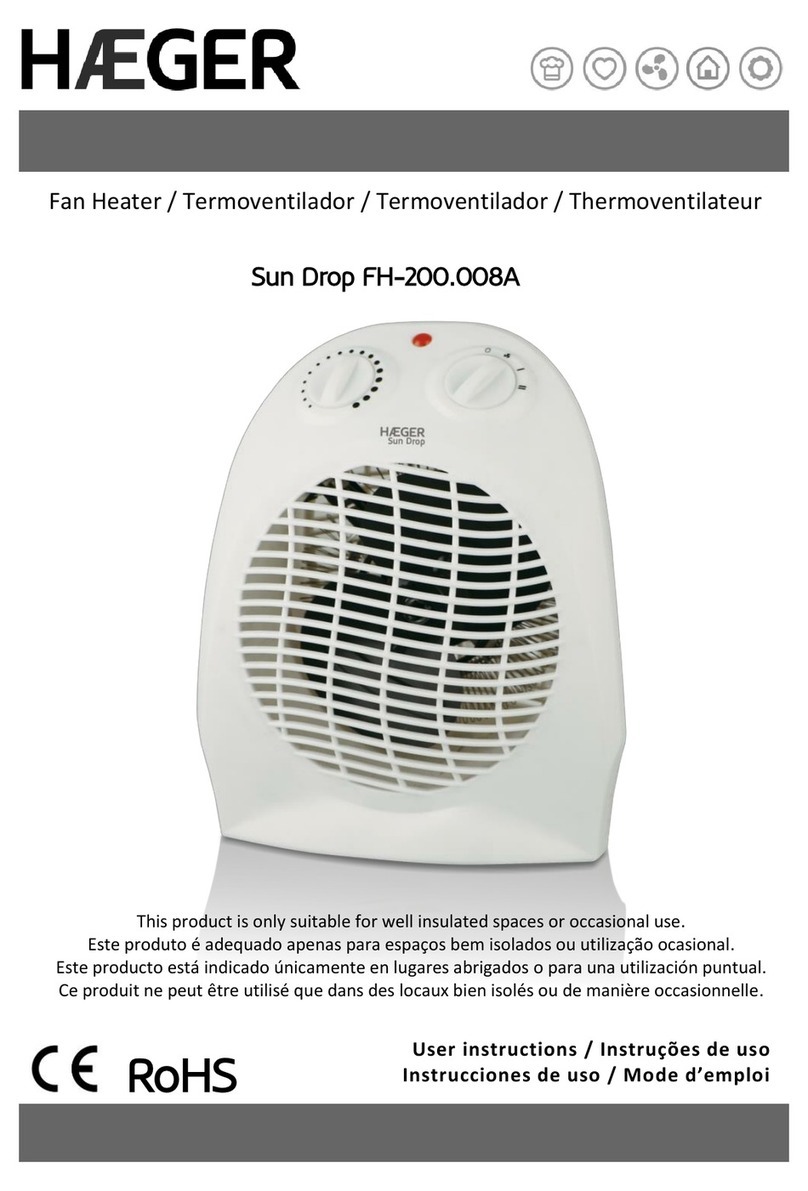HAEGER Sun Drop FH-200.008A User instructions