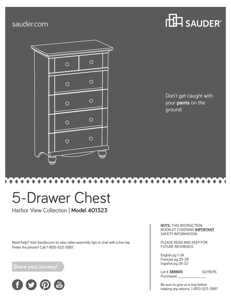 Sauder Harbor View 401323 User manual