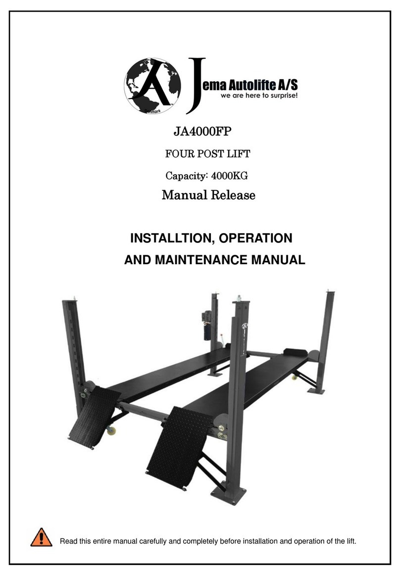 Jema Autolifte JA4000FP Manual Jema Autolifte JA4000FP Manual