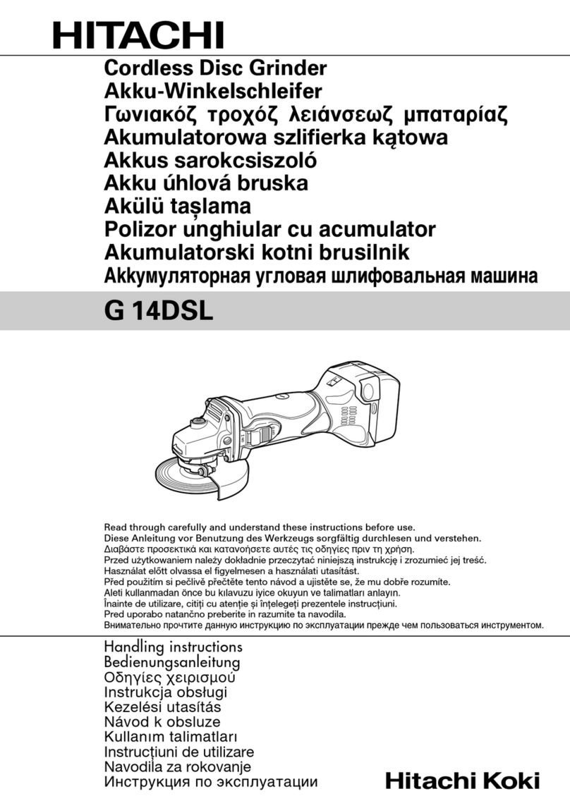 Hitachi Koki G 14DSL User manual