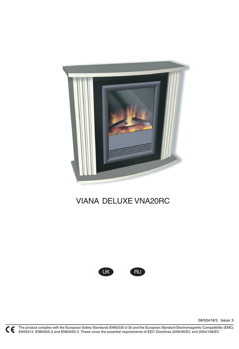 Dimplex VIANA DELUXE VNA20RC quick start guide