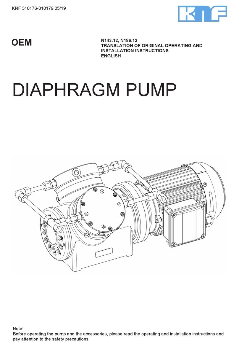 KNF N143.12 Operating and installation instructions