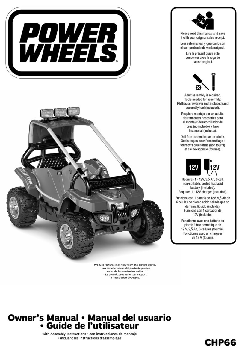 Mattel POWER WHEELS CHP66 owner's manual