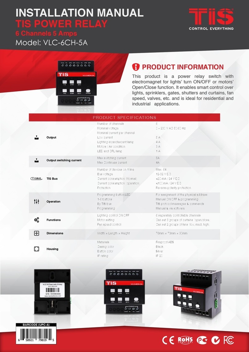 TIS VLC-6CH-5A installation manual