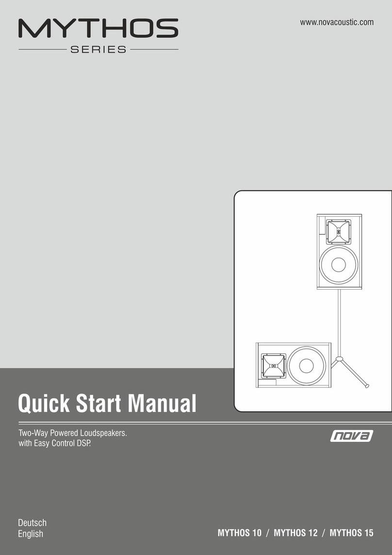 Nova MYTHOS Series Instruction manual
