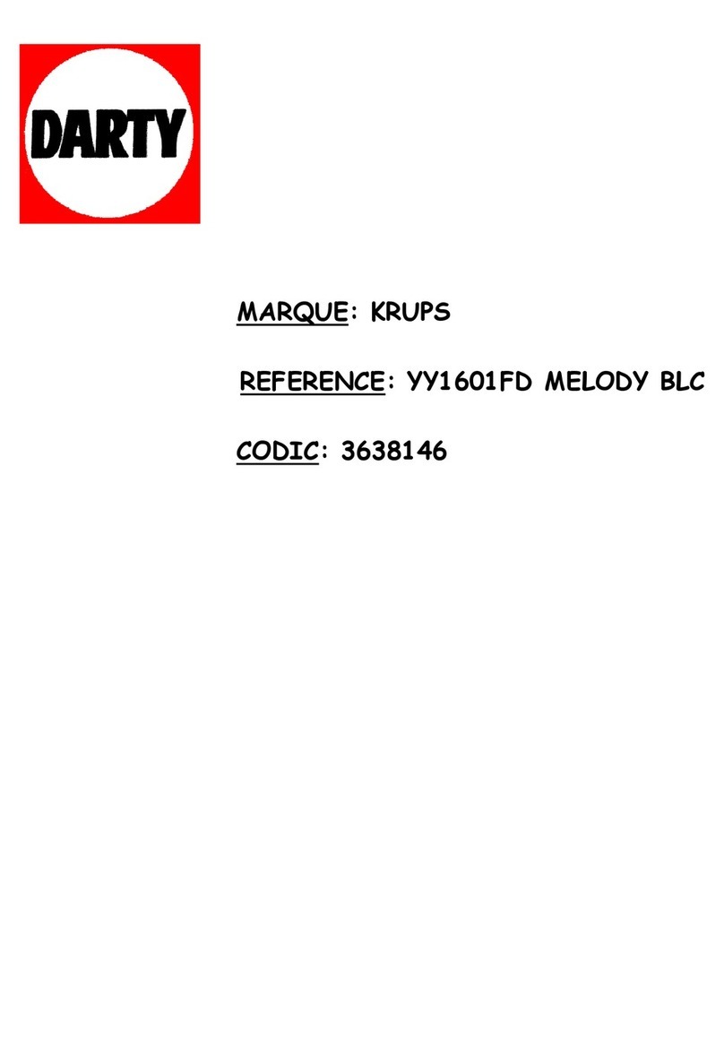 Krups Nescafe Dolce Gusto MELODY BLC YY1601FD User manual