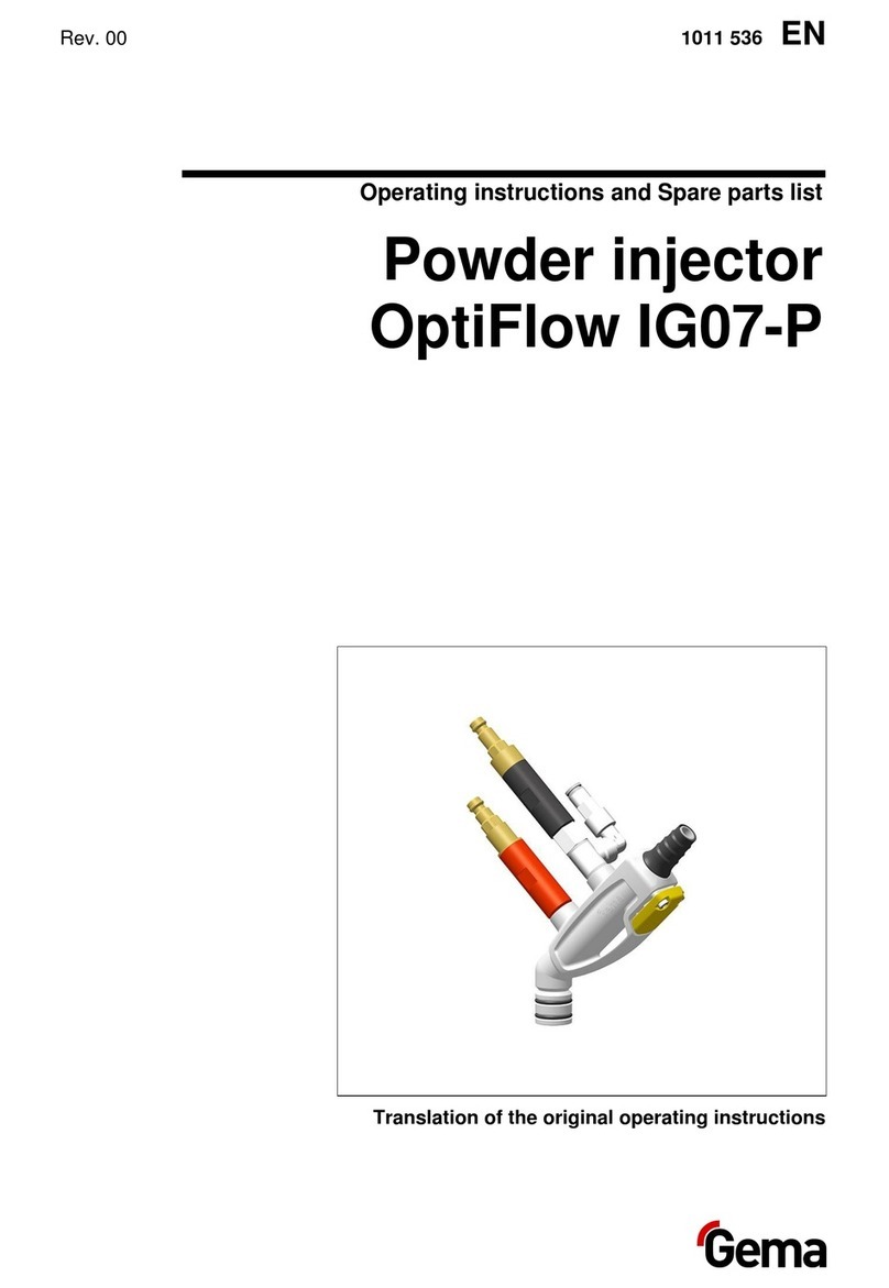 Gema OptiFlow IG07-P operating instructions