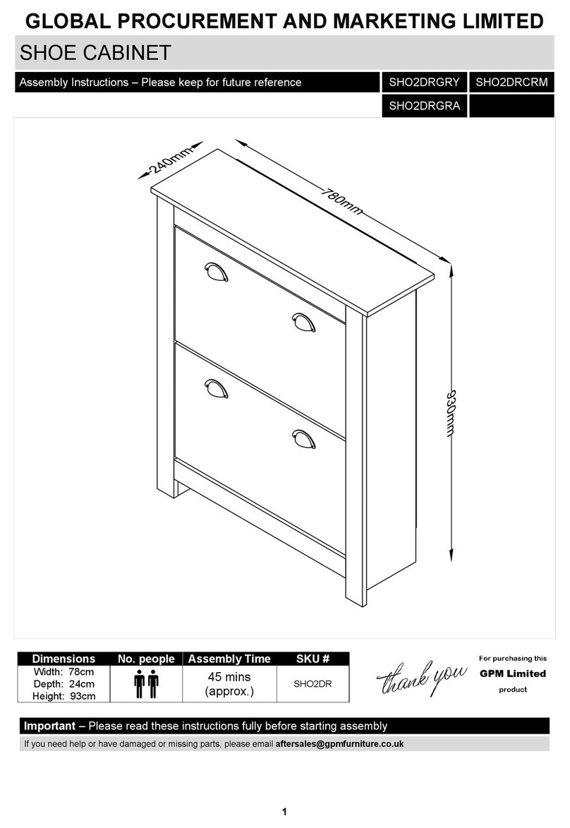 GPM LANGDALE SHO2DRGRY User manual GPM LANGDALE SHO2DRGRY User manual