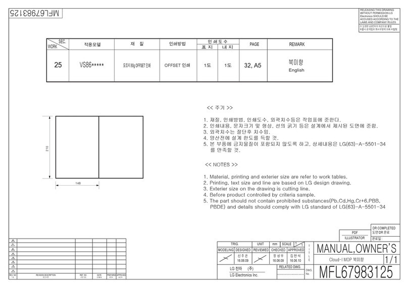LG VS8600SWM User manual